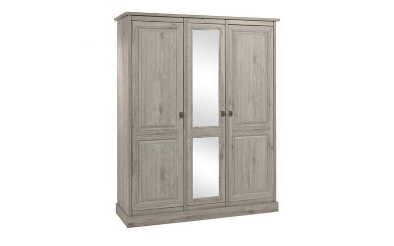 Kleerkast 3-deurs met spiegel 1714 x 2128 x 610