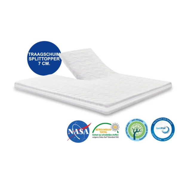 Splittopper Nasa Traagschuim 7 cm