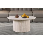 Salontafel Lagos rond travertin beige |  Ø 80