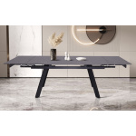 Eettafel Hera zwart uitschuifbaar | 160-240 cm