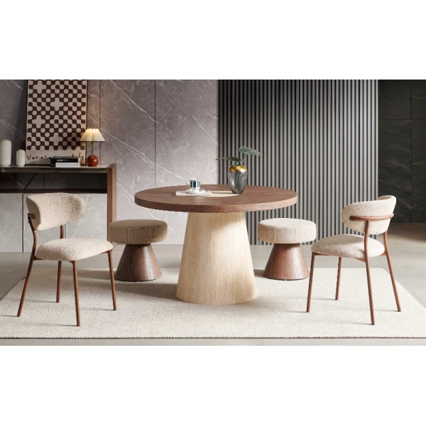 Eettafel Revi | 120 cm incl. 4 stoelen